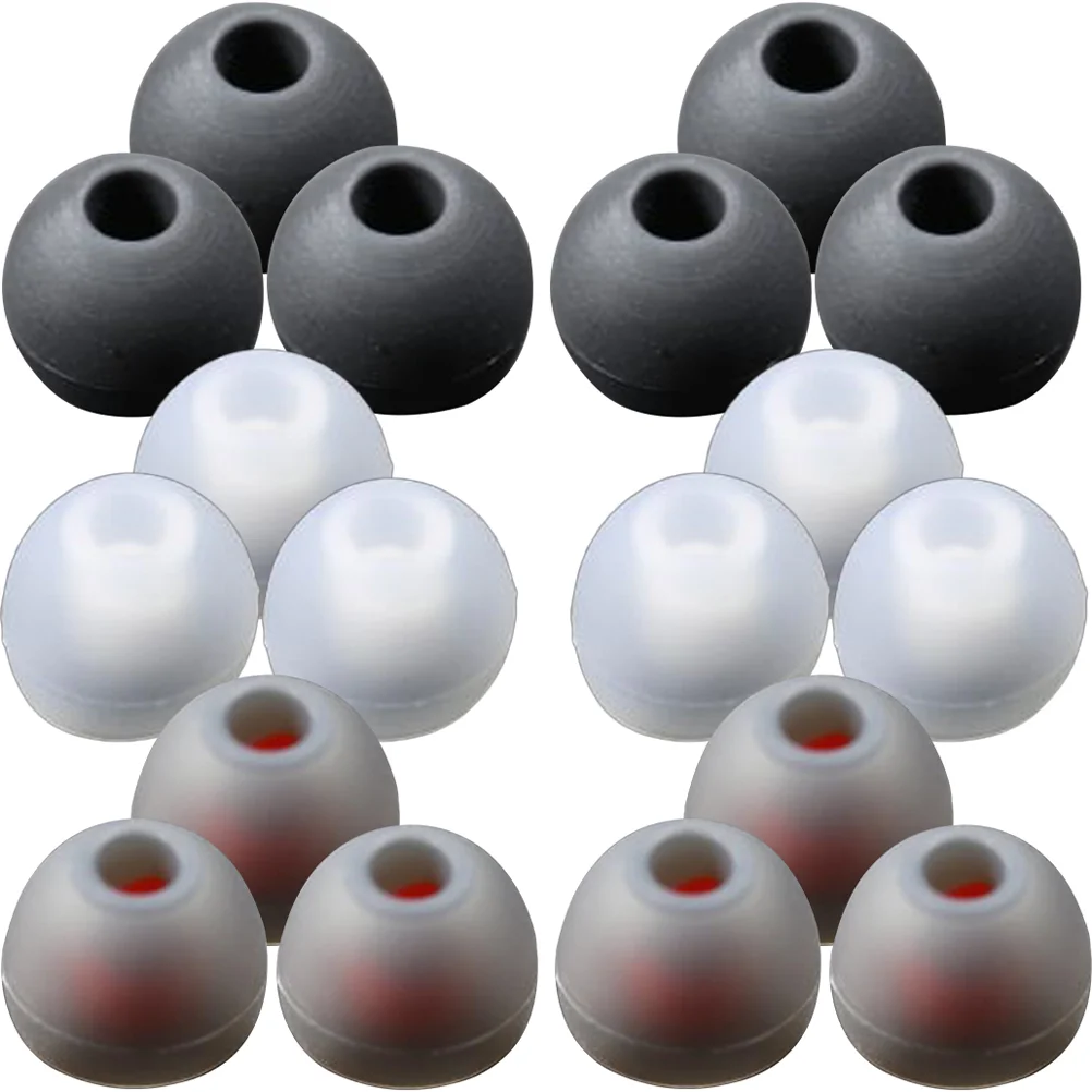 

72pcs Silicone Earbuds Tips Caps Practical Earphone Buds Replacement Ear Tips Headphones for headphones
