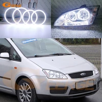 for ford focus c max 2003 2004 2005 2006 2007 2008 2009 2010 excellent ultra bright cob led angel eyes kit halo rings drl