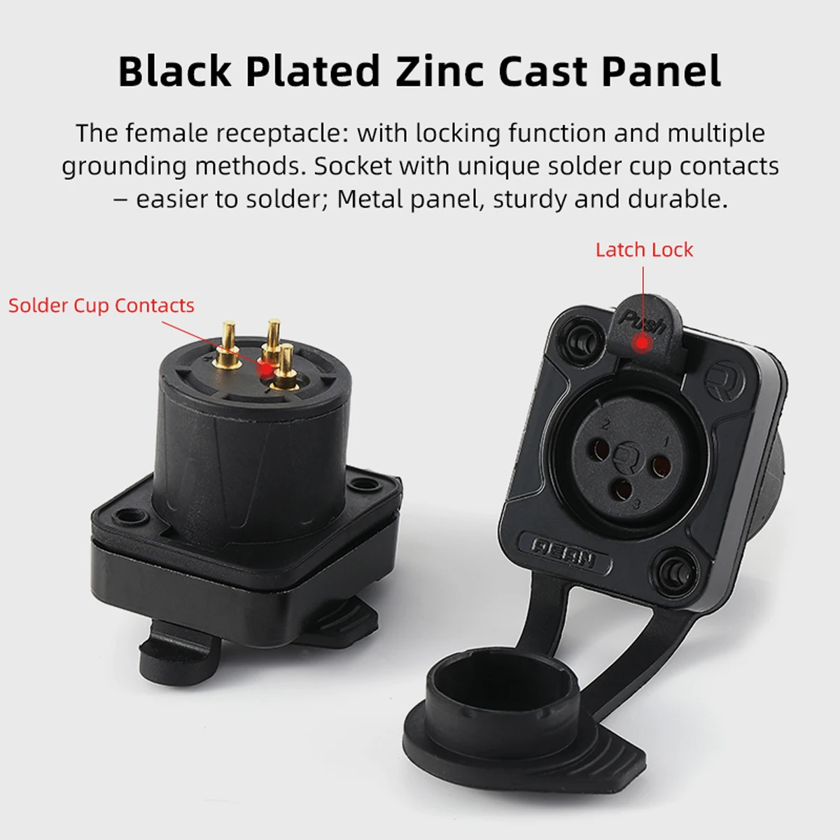 Оригинальный герметичный наружный 3-контактный разъем Neutrik's REAN XLR