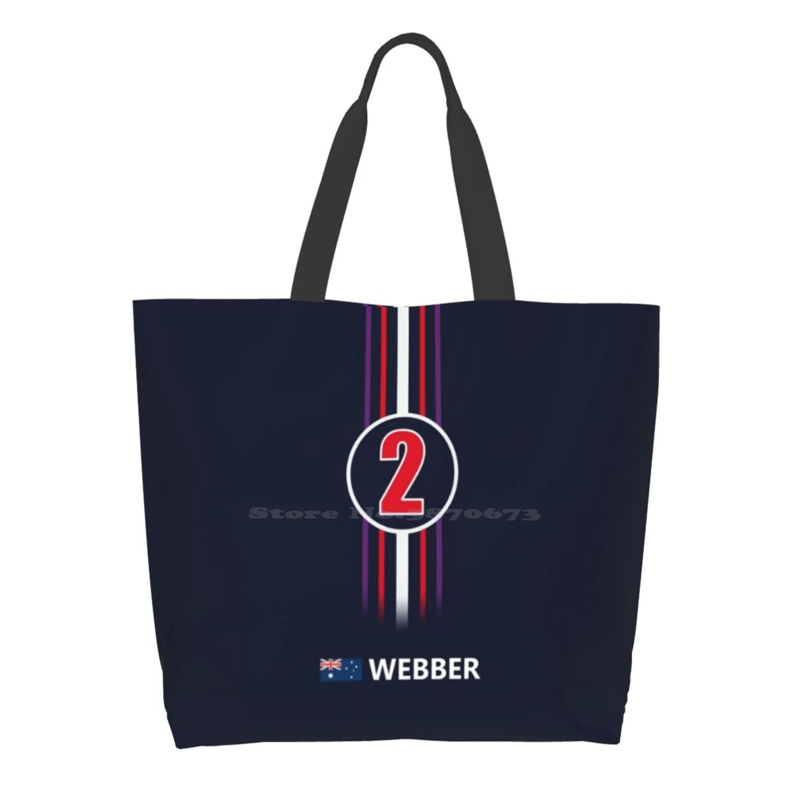 

2013 - #2 Webber Shopping Bags Fashion Casual Pacakge Hand Bag Racing Racing Webber Mark Webber Australia