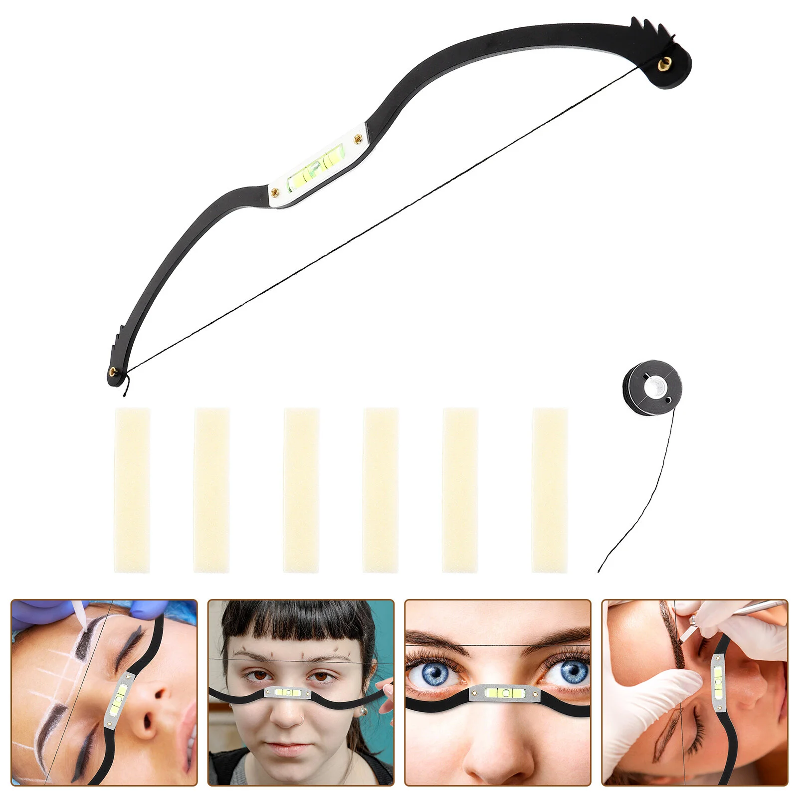 

Arch Embroidery Eyebrow Ruler Makeup Tools Tool Durable Measuring Positioning Aluminum Alloy Practical Rulers Measurement