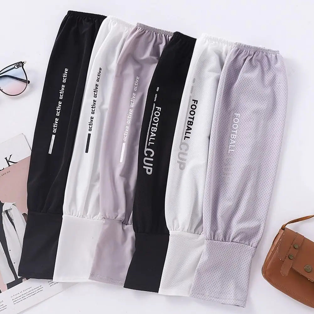 

Driving Gloves Cloth Loose Arm Warmers Cycling Gloves Men Sunscreen Sleeve Ice Silk Sleeves Sun Protection Cover Arm Warmers