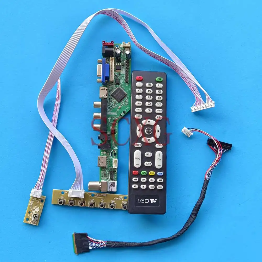 

Fit LTN173KT02-801 Matrix 1600 900, аналоговый ТВ-сигнал, 40-контактный LVDS VGA HDMI-совместимый AV USB 17,3, светодиодный ЖК-контроллер, плата контроллера