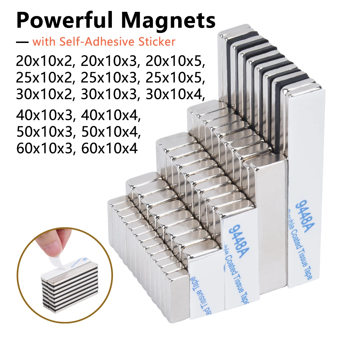 Мощные самоклеящиеся магниты сильные магнитные листы редкоземельный постоянный