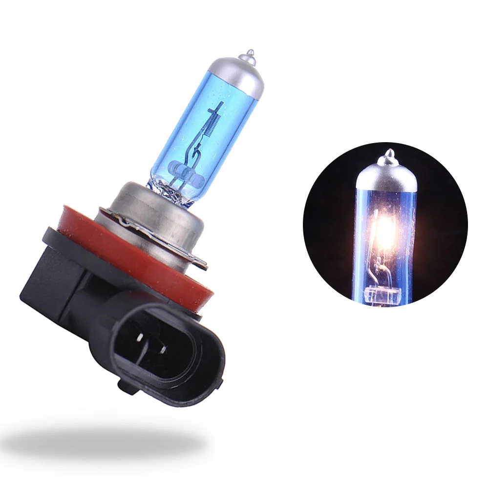 

2X H11 6000K Xenon Gas Halogen Headlight Super Bright Lamp Bulbs 100W 12V