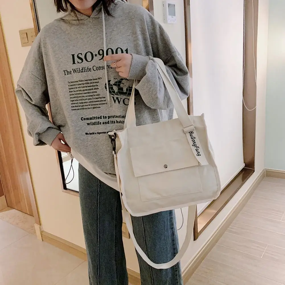 

Новые модные сумки с нежной текстурой, модные сумки на плечо, Женская холщовая сумка-мессенджер, повседневные вместительные сумки-тоут