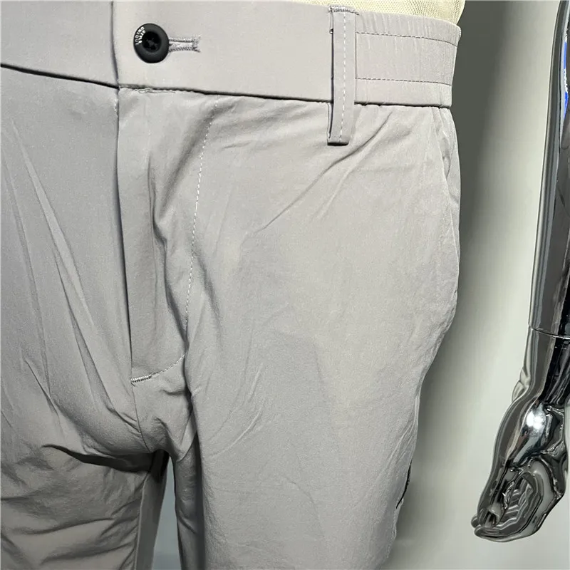 Брюки для гольфа мужские полиамидная ткань эластичные Прямые повседневные