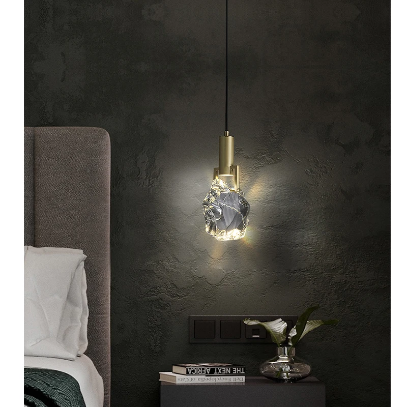 Скандинавская Великолепная ежедневная хрустальная люстра прикроватная лампа