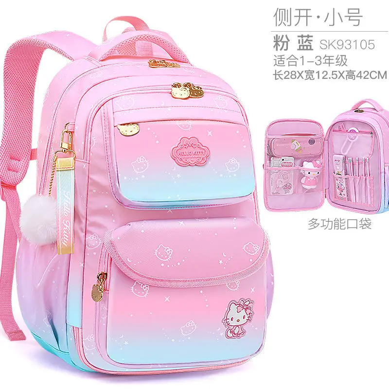 Disney children's schoolbag kindergarten first grade children's spine backpack 6352 Pink  kids backpack   school backpack