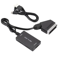 scart to hdmi compatible converter hd 720p1080p switching audio video adapter compatible for hdtv dvd