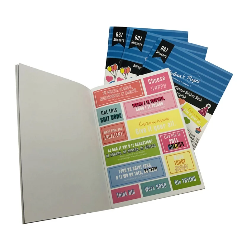 

reusable stickers book printing tyvek book printing blank book printing