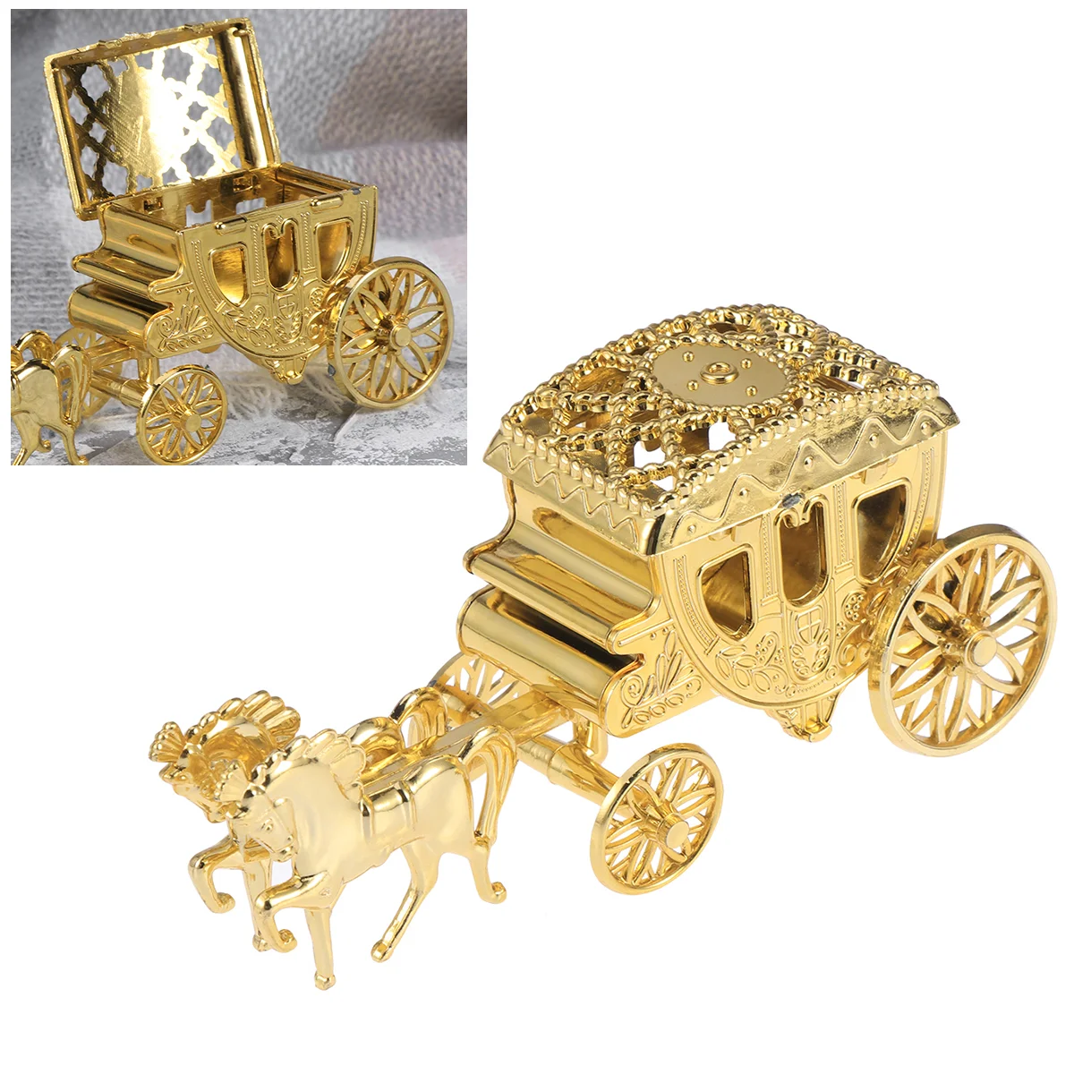 

Boxes Wedding Favor Candy Gift Box Carriage Birthday Table Decorguest Decoration Sweetparty