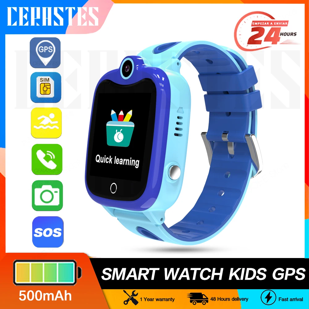 

New 2022 Smart Watch Kids GPS DO6S Pedometer Positioning IP67 Waterproof Watch For Children Safe SmartWrist band Android IOS