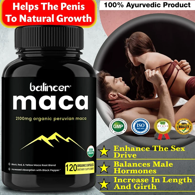 

Premium Maca Root Supplement - Helps Boost Energy, Erectile Support, Stamina Support, Male Performance, Anti-Fatigue Supplement