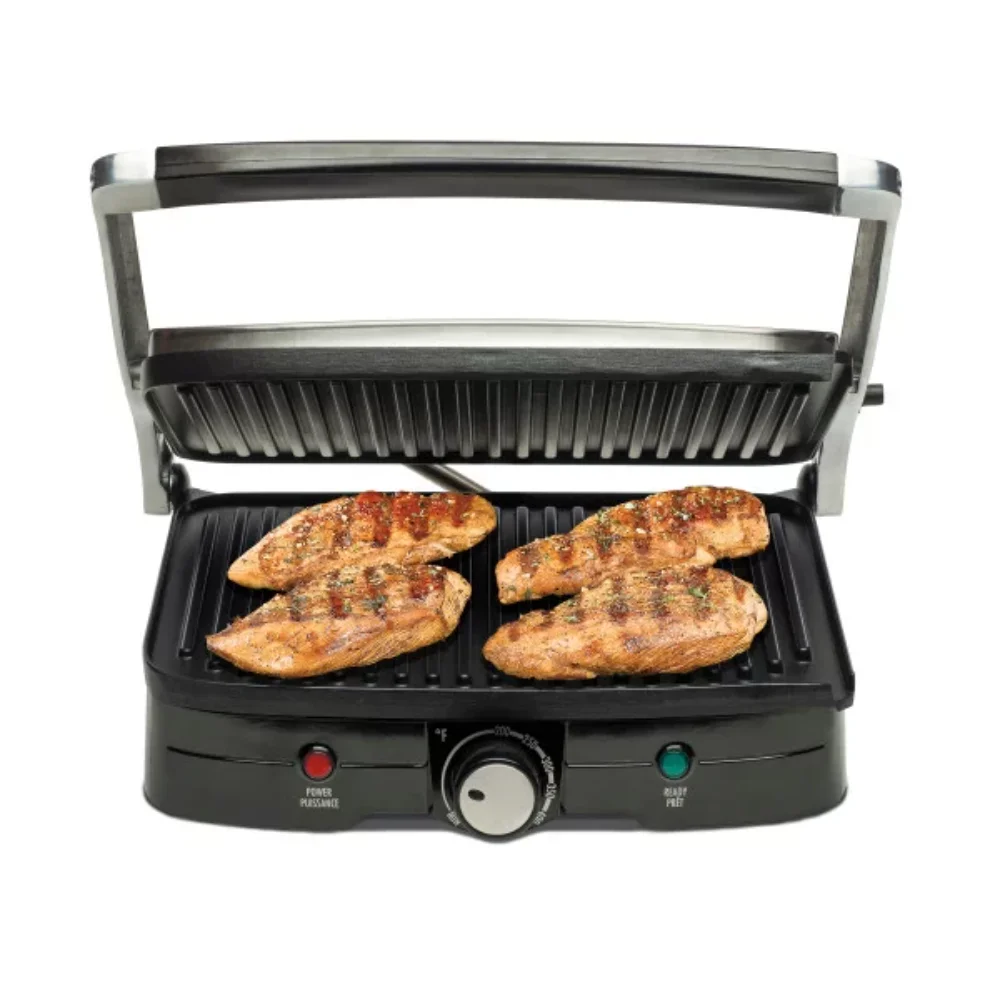 

Indoor Grill with Panini Press , Model# 25334-MX Home Appliance Smokeless Grill Machine