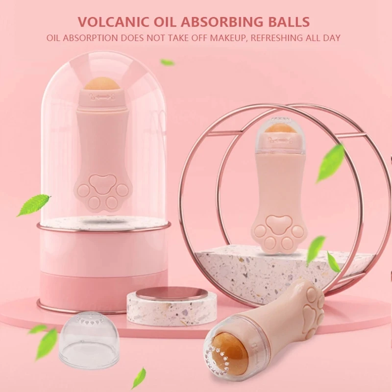 

Cat's Claw Volcanic Stone Oil-absorbing Ball Face Oil Massage Cleans Pores Volcanic Stone Face Oil Stick Ball