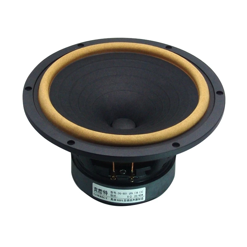 

1 Pieces Original Correct 8'' Full Frequency Speaker Driver Unit Ferrit Magnets Mixed Paper Cone Leather Suspension 4/8ohm 25W
