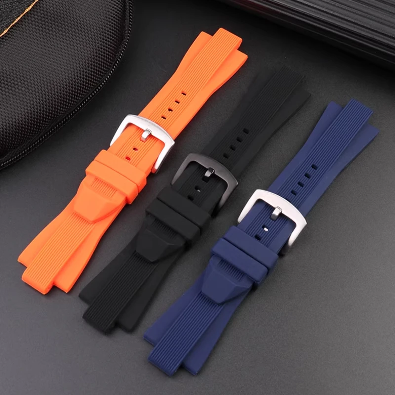 Фото Для Michael Kors MK8184 MK8152 MK9020 MK8730 MK8761 8295 8296 8445 Мужской ремешок для часов MK Силиконовый ремешок для часов Резиновый мягкий браслет №4