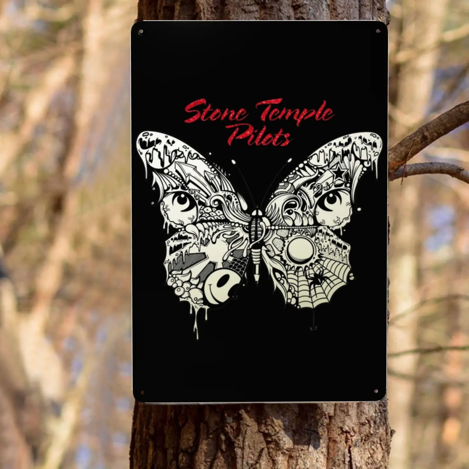 Металлический жестяной знак GOTENTI настенный постер в винтажном стиле с рисунком