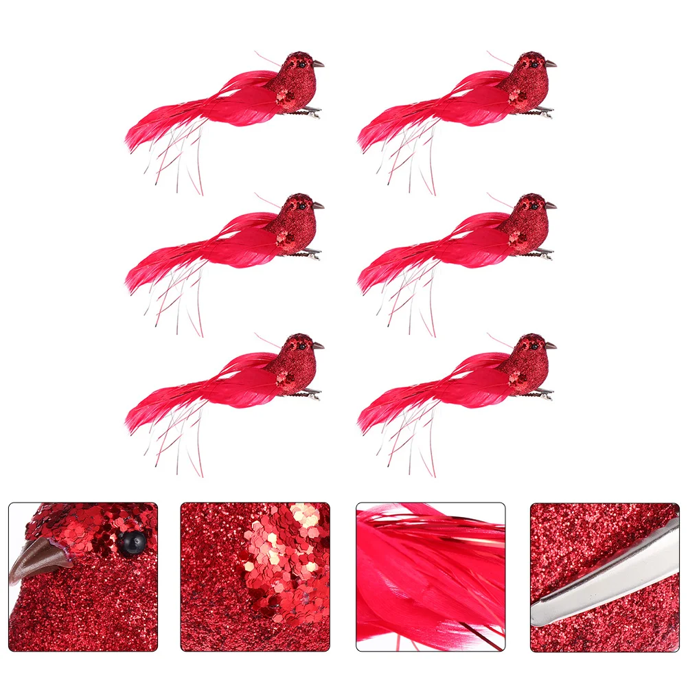 

Bird Birds Simulation Artificial Decor Craft Sparrow Ornaments Frothgardenmodel Diy Clip Statue Sparrows Crafts Hanging Tree