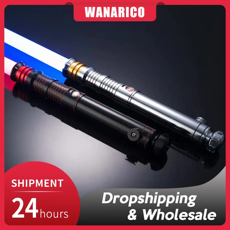 

WANARICO Darth Raven Lightsaber Model 12 Sets Soundfonts RGB Smooth Swing Light Sword Superior Quality Metal Saber