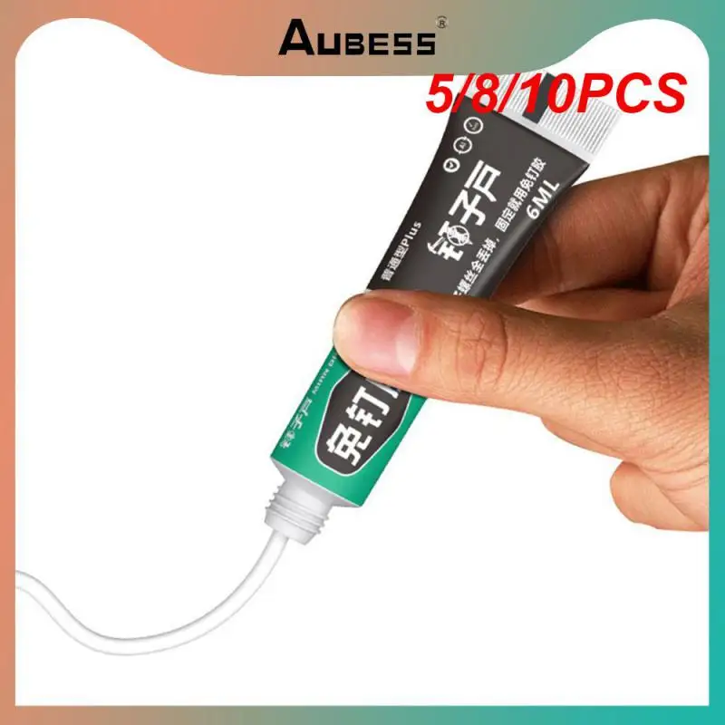 

5/8/10PCS Home Hardware Repair Tools Multipurpose High And Low Temperature Glass Glue With/w Auxiliary Stickers Nail-free