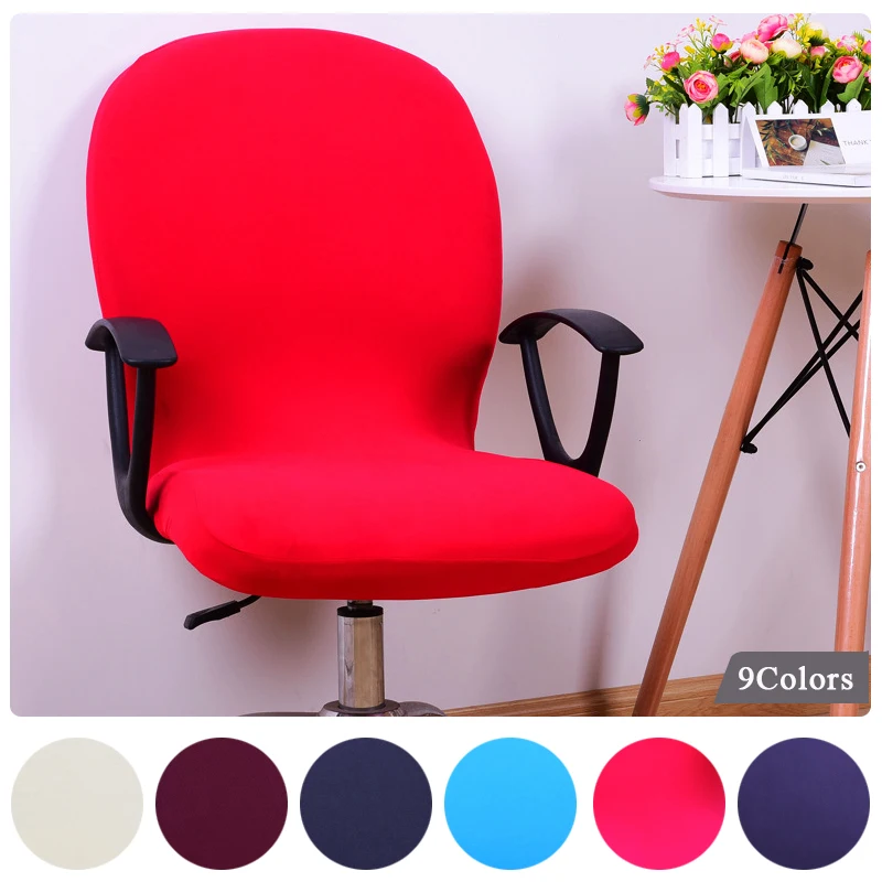 

Computer Office Chair Cover Chair Protector Rotating Chair Slipcover Swivel Chair Cover Back Cover Stretch Elasticity Seat Case