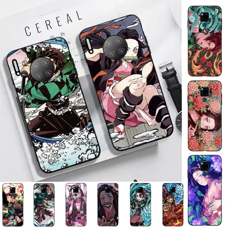 

Bandai Japan Anime Demon Slayer Kamado Tanjirou Nezuko Phone Case for Huawei Mate 20 10 9 40 30 lite pro X Nova 2 3i 7se