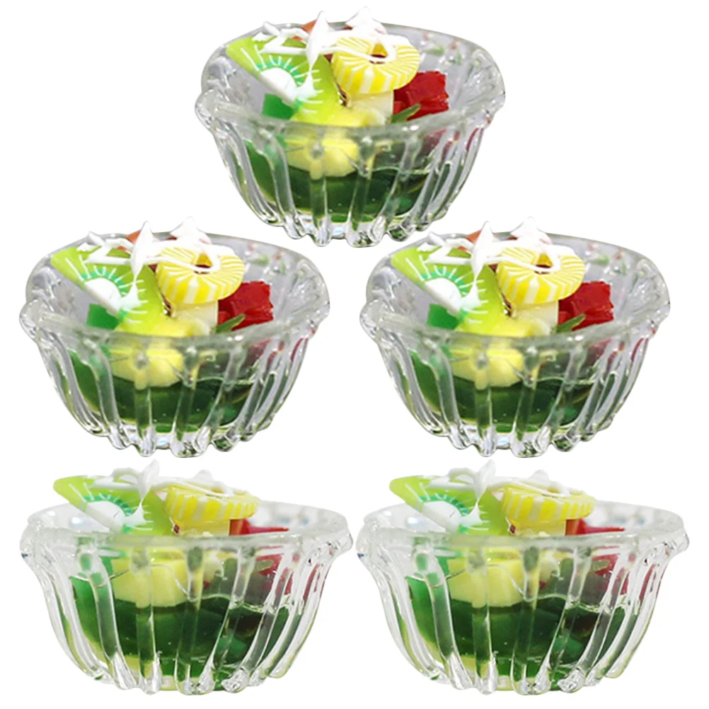 

5Pcs Miniature Decor Miniature Miniature House Decoration Miniature House Accessories Miniature Salad