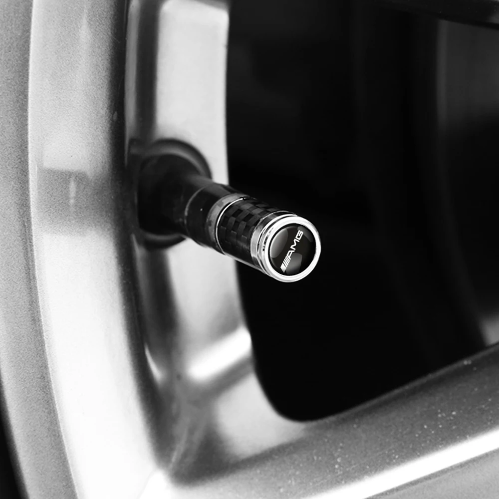 4 шт. углеродное волокно автомобильное колесо шина шток клапана воздушная крышка