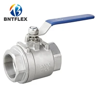 gas oil steam water two way 2 dn50 female 304 stainless steel pipe ball valve