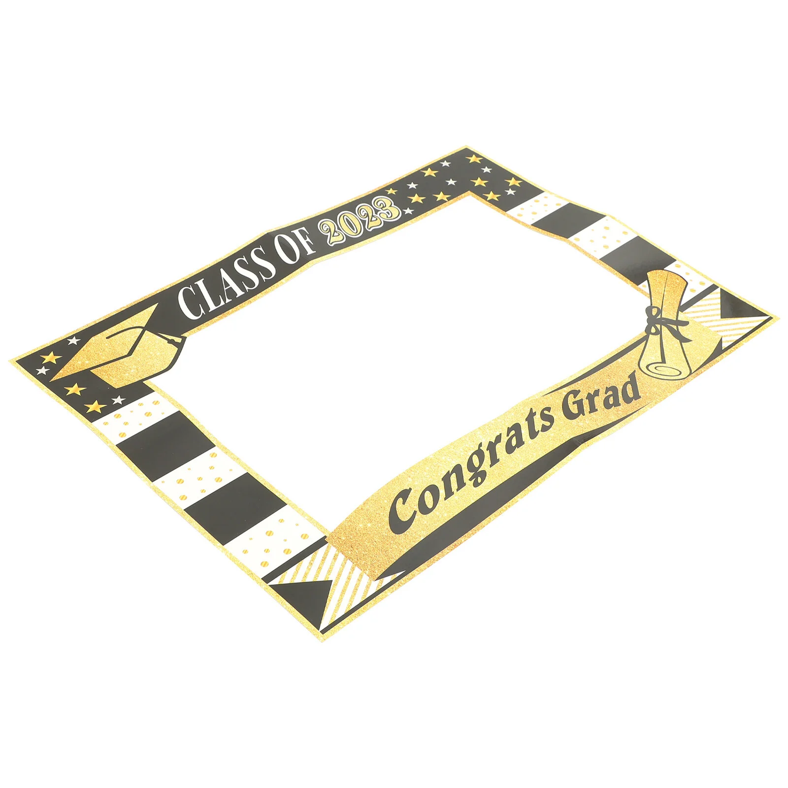 

2023 Graduation Photo Frame Hats Decoration Prop Decorations DIY Booth Handheld Props Shooting Paper Party