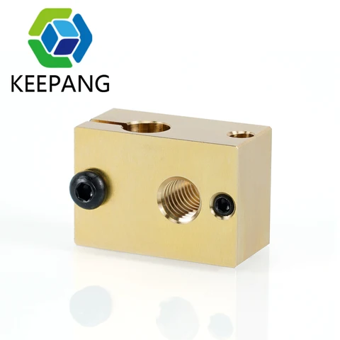 Kee Pang E3D V6 нагревательный блок алюминиевый латунный медный