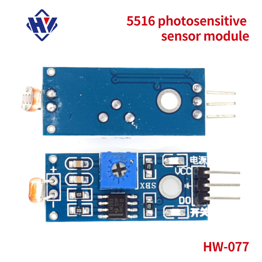 Фоторезистор аналоговый сенсорный модуль 5516 фоторезистор для обнаружения