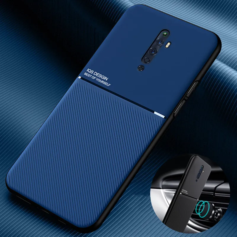 Роскошный кожаный магнитный держатель для Oppo Reno2, чехол для Oppo Reno 2Z 2 Z Reno2 renoZ reno2Z, силиконовый чехол-бампер