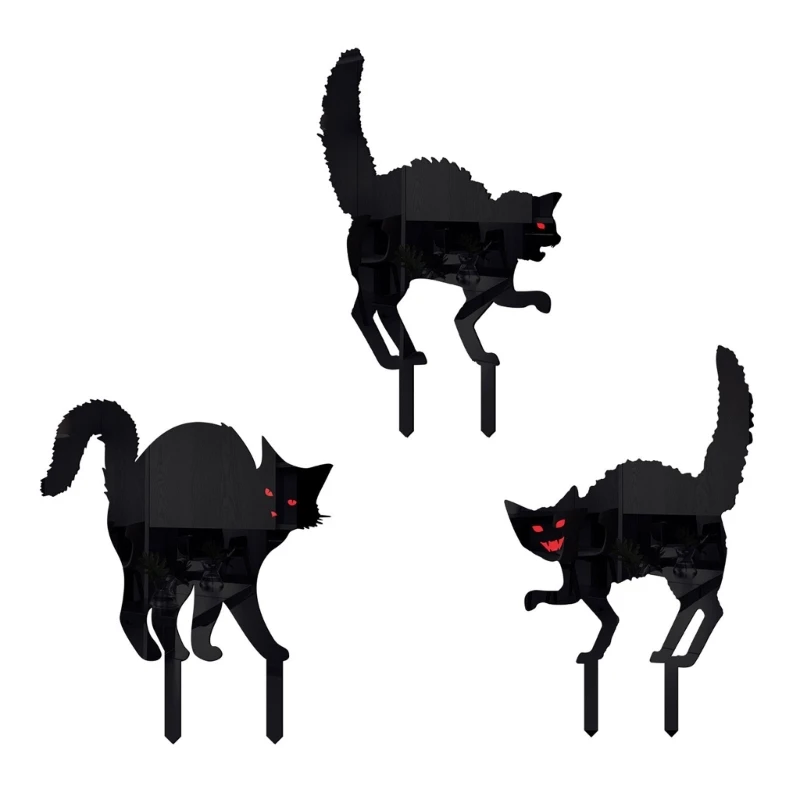

Украшения для двора BlackCat Декоративные знаки для лужайки Знаки для двора на Хэллоуин Колья