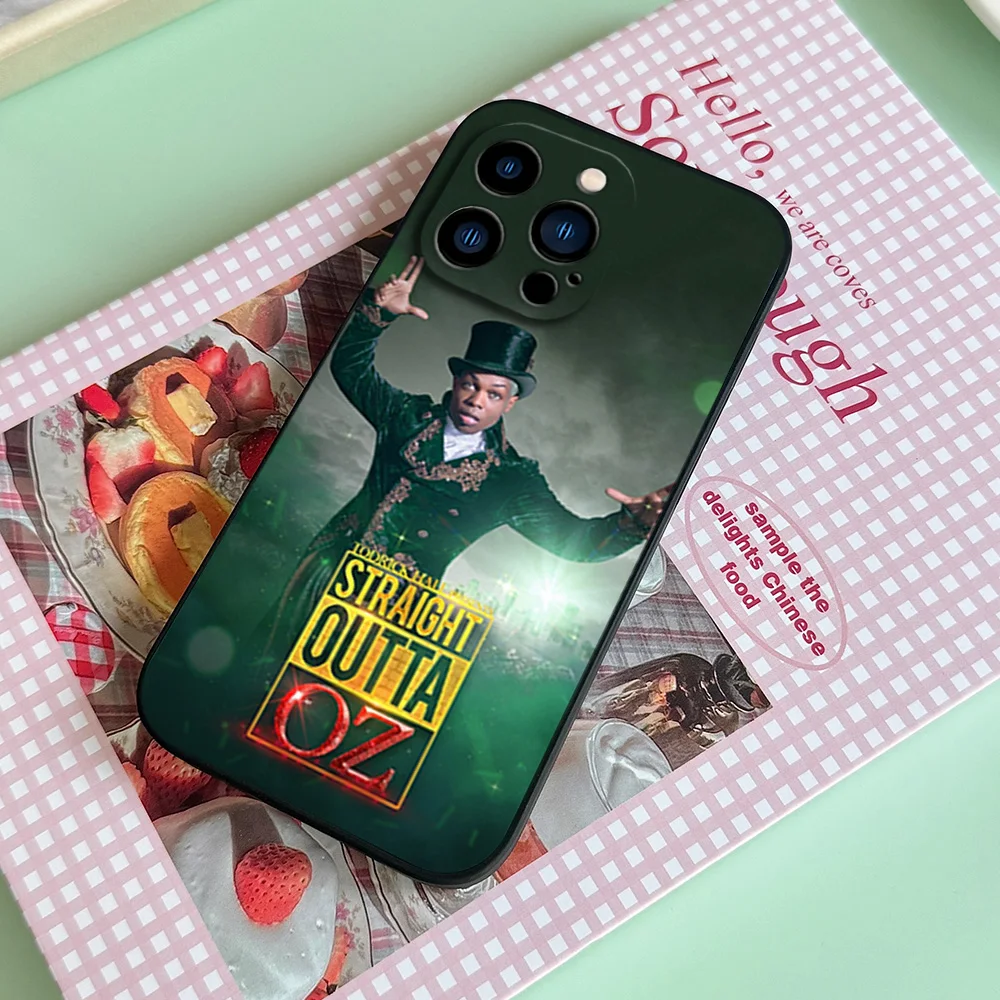 Singer Todrick Hall U.G.L.Y. the Moo-sical For iPhone 11 12 13 14 15 16 Pro Max Plus Black Soft Case Shell