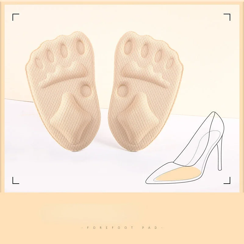 2Pcs High Heel Shoes Forefoot Half Sole Pads Insert Ball Comfy  Insoles Cushion Foot Care Forefoot Insoles Shoe Accessories