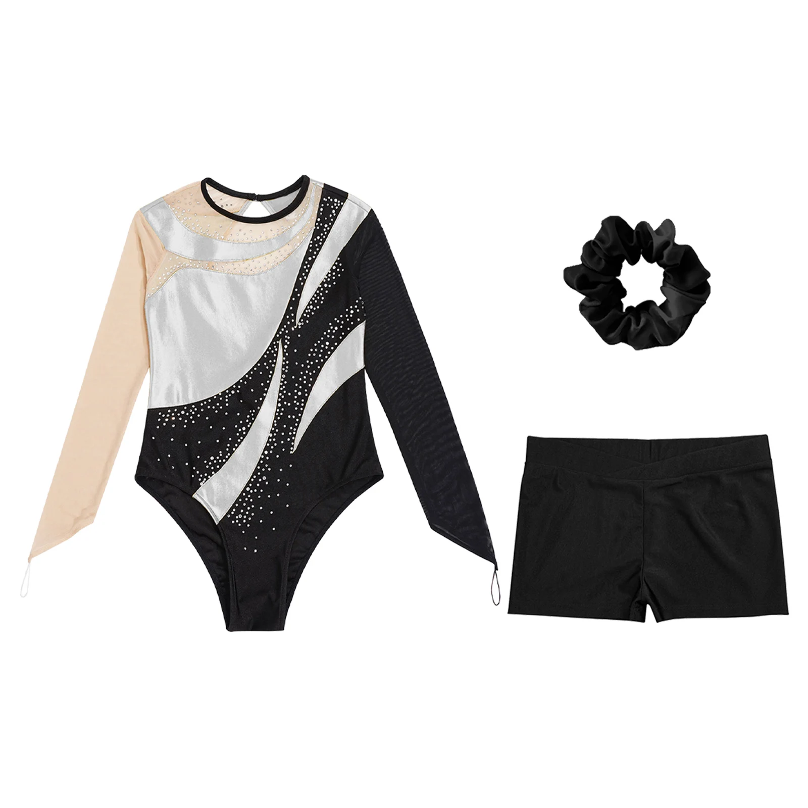 Детский танцевальный комплект для девочек балетная юбка акробатики йоги боди с