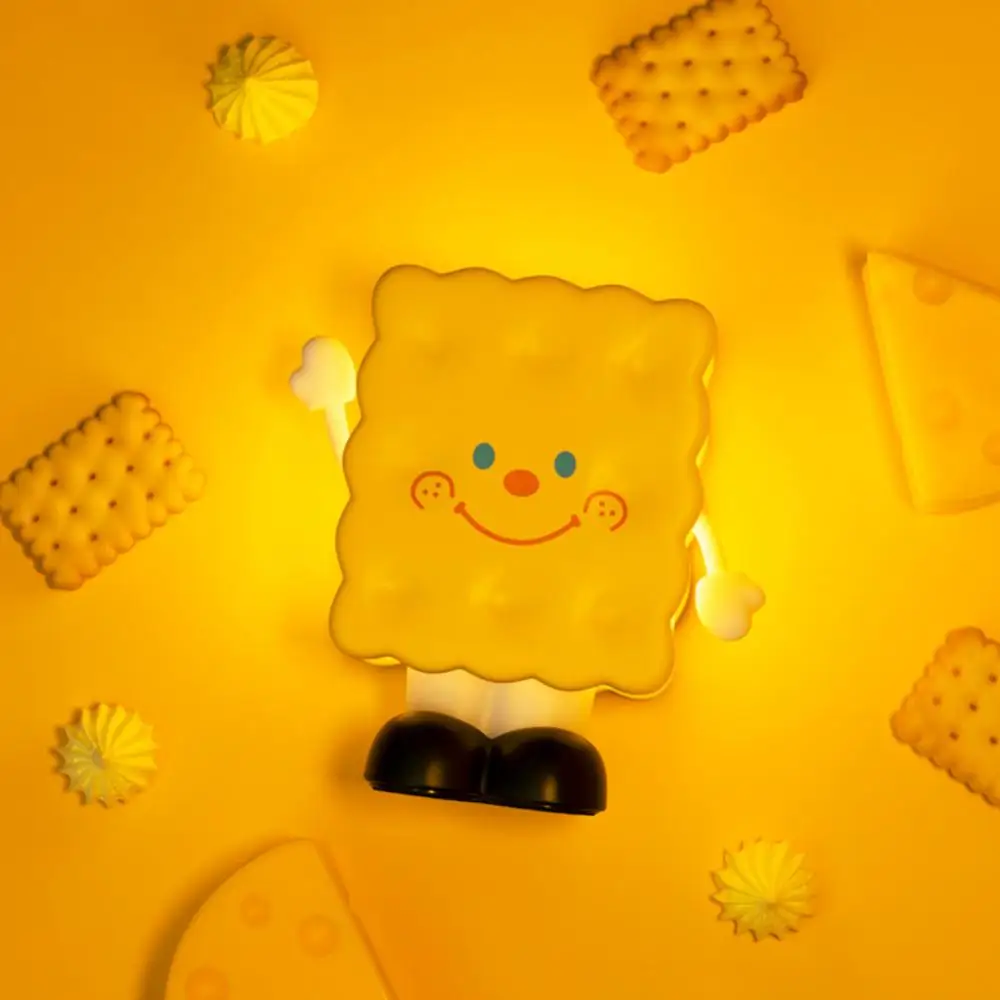 

Stepless Dimming Biscuit Night Light Rechargeable Eye Protection Decorative Light Biscuit Shaped Atmosphere Lamp Wholesale Gift