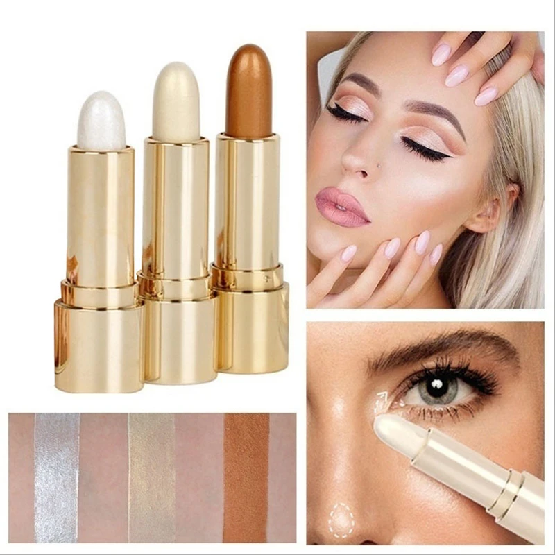 

Highlighter Makeup Multi-Colors Body Cosmetic Marker With Sponge Tip Designed Improving Illuminating For Women Beauty Makeup