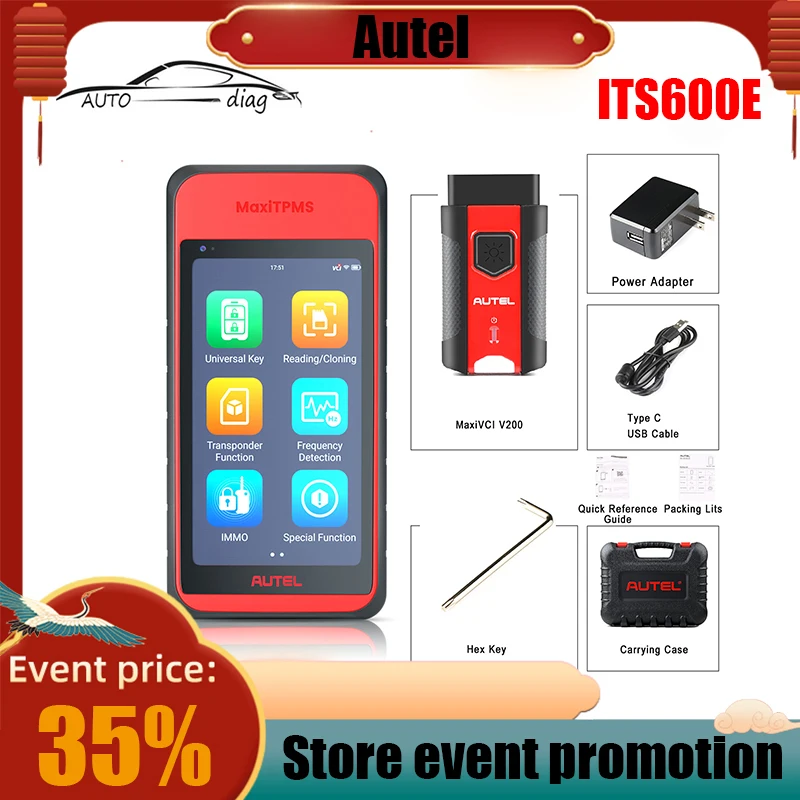 

Autel MaxiTPMS ITS600E TPMS диагностический сервис сканер программирующий инструмент 4 функции сброса с AutoVIN, сброс масла, BMS, SAS