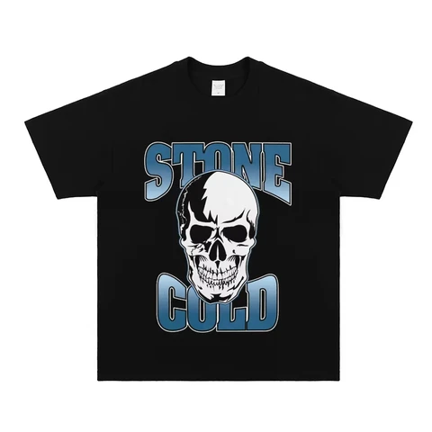 Stone Cold Steve Austin WWE Wrestling винтажная футболка из чистого хлопка с короткими рукавами, высокого качества