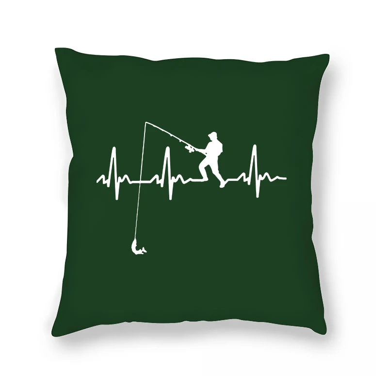 

REM Funny Fishing Fisher Heartbeat For Dropshipping Pillow Case Plus Size Custom Team