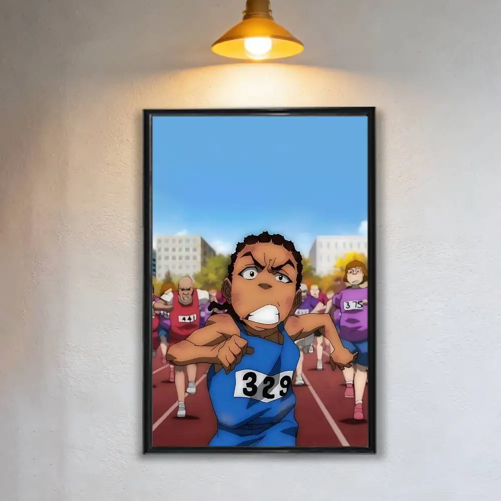 Фото Постер Trend Huey Freeman Boondocks HD Art, самоклеящийся, водонепроницаемый, для декора дома, гостиной, спальни, бара, эстетичный декор. №5