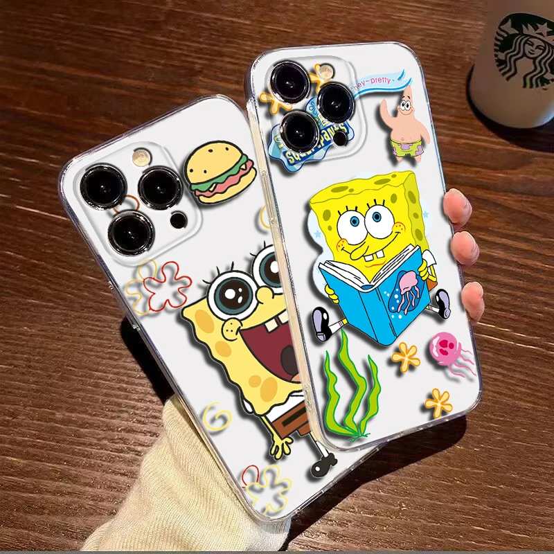 Мягкий чехол R5 SquarePants и Patrick для Redmi Note 11S 10 9 POWER Xiaomi Mi 10T 11 11T Pro F1 A3 Poco M3 M4 X3 NFC