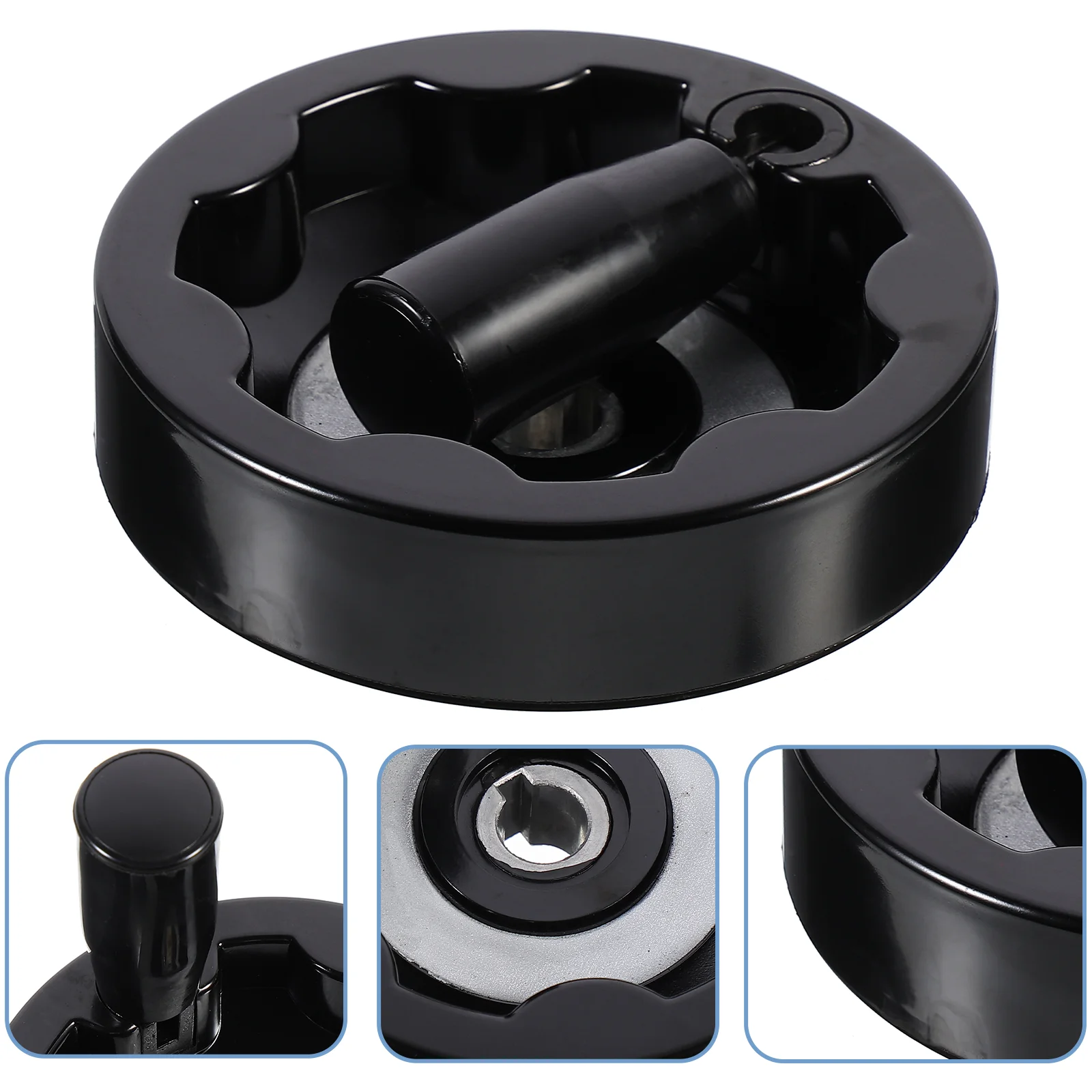 

Hand Wheel Handle Revolving Handwheel Milling Lathe Bakelite Inside Foldable Machine Wheels Crank Ripple Fodable Round