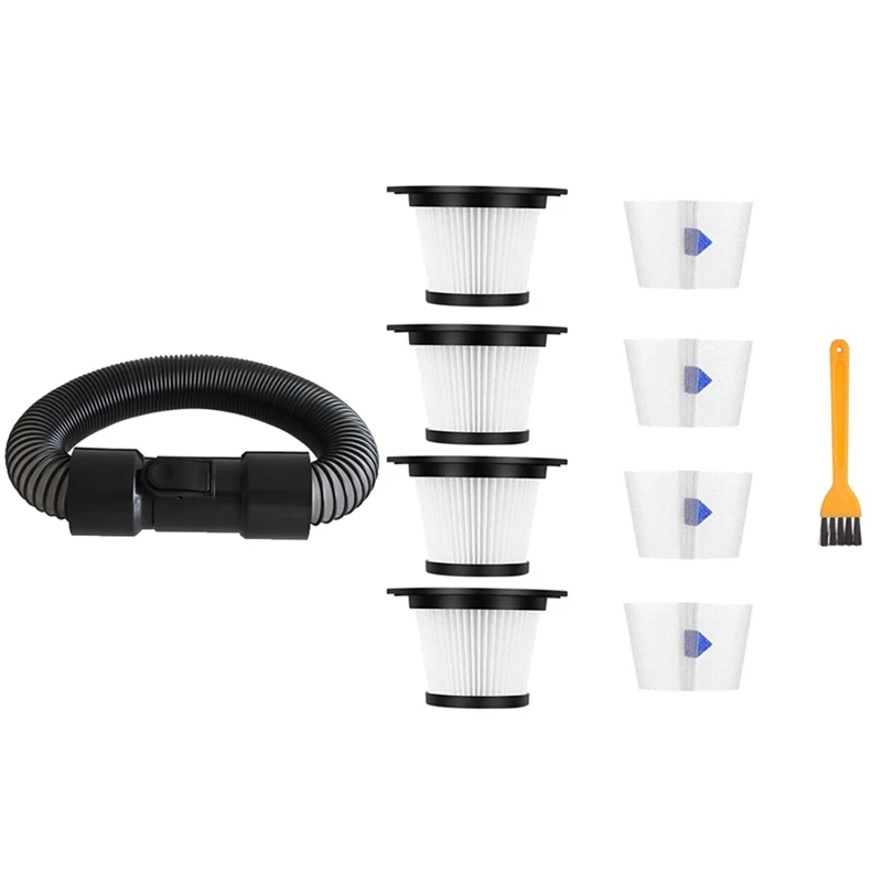 

4 Pack HEPA Filter Replacement Set&1 Pcs Telescopic Hose Vacuum Tube Takeover For Moosoo K17 Vacuum Cleaner Accessories