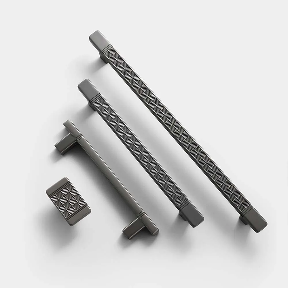 

Black Wardrobe Cabinet Drawer Handle Modern Minimalist Dark Handle European Style Cabinet Door Single Hole Small Handle Knobs