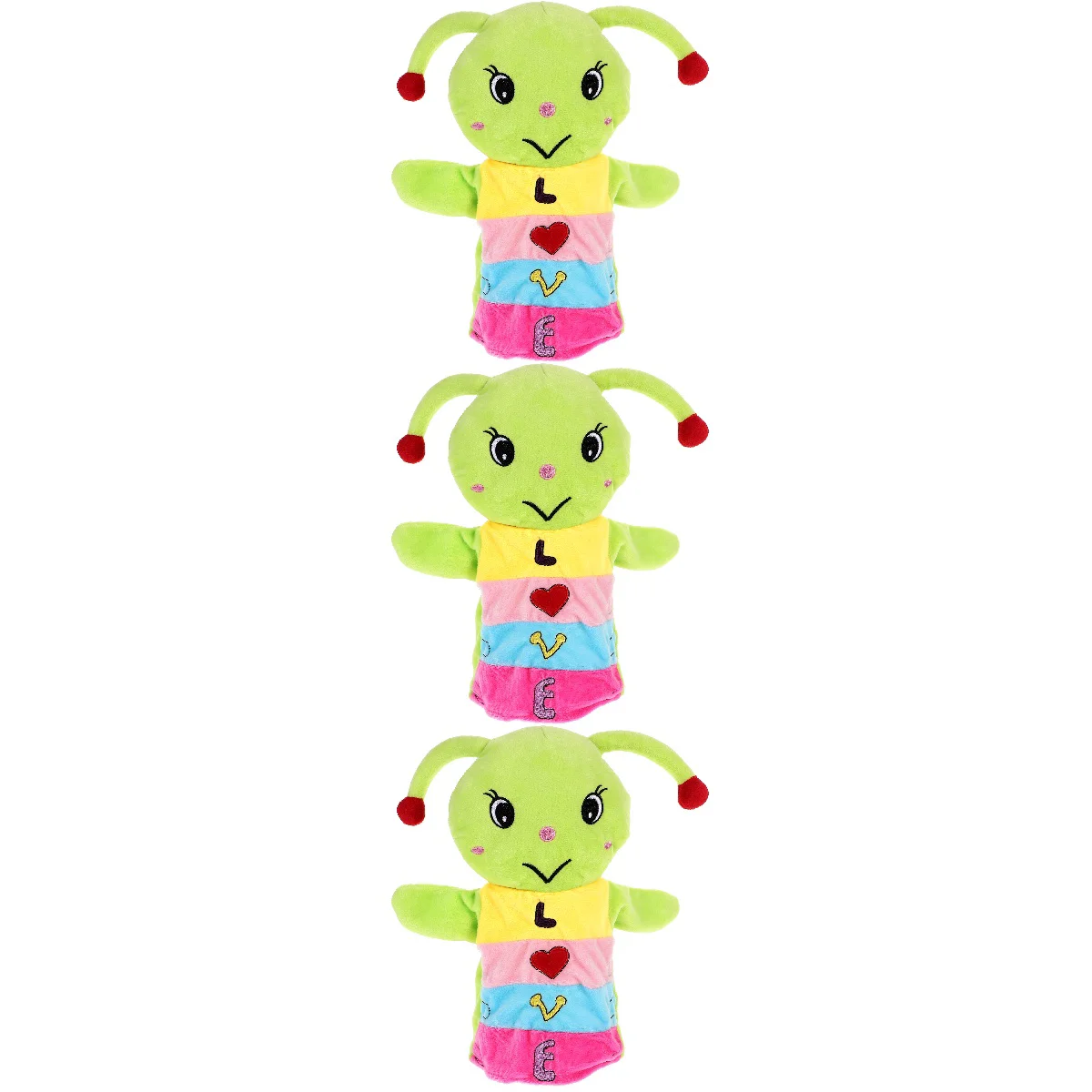 

Набор из 3 плюшевых игрушек, марионетка для раннего развития, 26x22x7 см